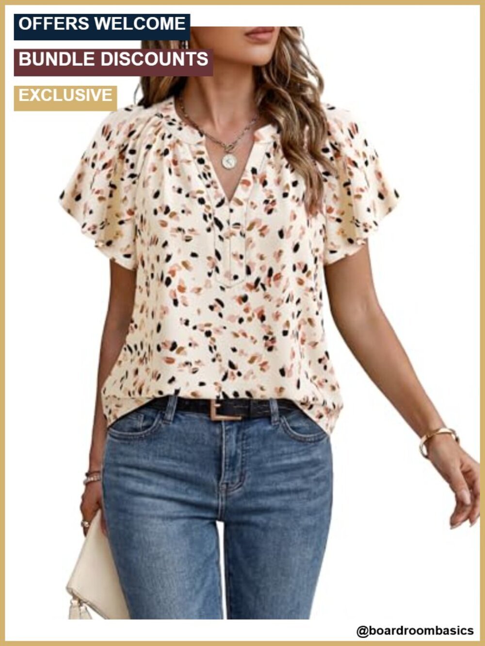 Womens Short Sleeve Chiffon Blouse Business Casual Tops
